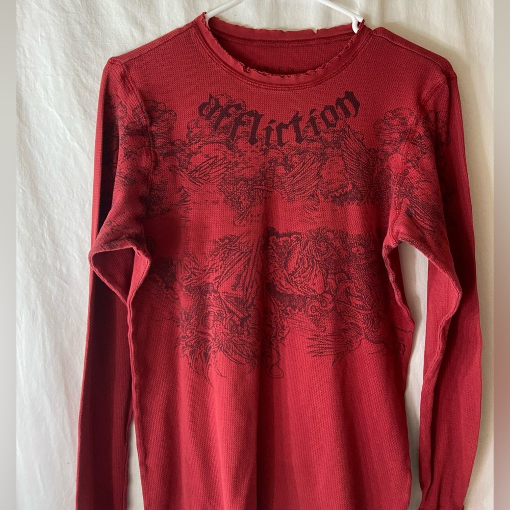 Affliction Thermal Long Sleeve Top